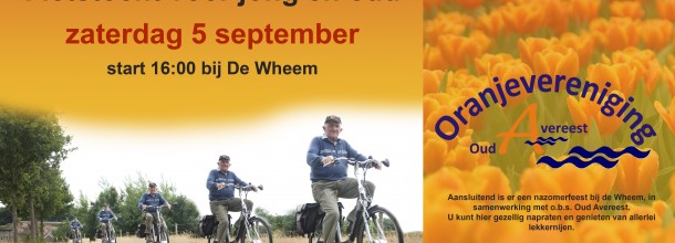 Fietstocht voor jong en oud zaterdag 5 september